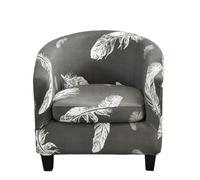 MYBMPFRHO Housse de Fauteuil Cabriolet 2 Pieces Housse de Fauteuil Chesterfield Housse de Chaise Club Imprimé， Couverture de Fauteuil Tub Chair Housse de Canapé avec Housse de Siège(A18)