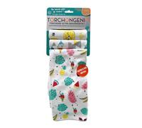 MYBO TV - TORCHONGENIO - Les torchons au Pouvoir Super Absorbant Qui ne laissent Pas de Trace - Lot de 3 torchons Motifs Colorées - Spécial Vaisselle - Vu à la Télé