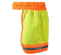 MYBOON Casque de sécurité Casque Couvre-Cou Protecteur Solaire Bande réfléchissante néon Haute visibilité élastique Respirant Maille Bouclier Cou Protecteur Solaire Jaune