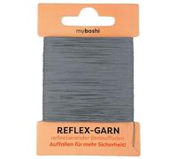myboshi Fil réfléchissant pour une meilleure sécurité - Idéal pour les bonnets - Fil réfléchissant - 55 m - Gris - 1 fil réfléchissant