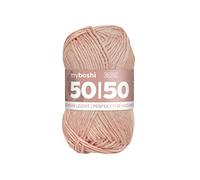 myboshi Pelote de laine d'arbre et mérinos 50/50 ans, convient pour les vêtements d'extérieur, sans mulesing, fil à crochet/à tricoter de qualité supérieure, 50 g, L 110 m rose (rose), 1 pelote