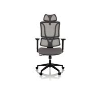 ERGOMY | Tissu / Maille | Structure : Noir - Siège de bureau à domicile Gris