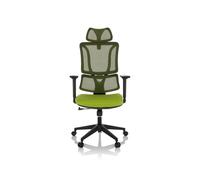 MYBUERO Chaise de bureau pivotant ERGOMY Assise Tissu (Vert)