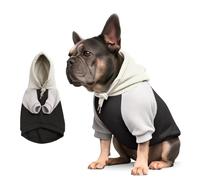 MyBullyLove Culotte anti-chaleur pour bouledogues français, réutilisable, sans trou pour canne, fabriquée à la main et réglable en continu, taille S, bleue