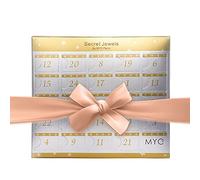 MYC-PARIS - Calendrier de l'avent 13 bijoux et 11 perles - Destiny - Or Rosé et Cristal ou blanc - Noël, Saint Valentin, Fête des mères