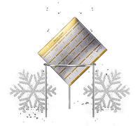 MYC-PARIS - Calendrier de l'avent 24 Surprises - Finition Argentée - Boucles d'oreilles + Bracelets + Bague + Pendentif + Collier - Noël