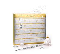 MYC-Paris - Calendrier de l'avent MYC - Coloris Argent ou Or Rose ou Multi - Bracelet + Pendentif + Boucles d'oreilles - Cristal d'Autriche haute qualité - Cadeau d'anniversaire, Fête des Mères, Noël
