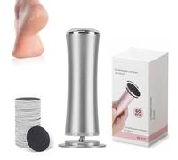 Mycana Hero Mycana Râpe électrique pour callosités avec 60 tampons abrasifs de rechange (argenté)
