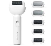 MYCARBON Rapeuse Pieds Électrique Puissante avec 5 Rouleaux de Rechange IPX6 Étanche Ponceuse Pied Pédicure Professionel Sans Fil Râpe Pied Rechargeable Soins Pieds Anti Callosités et Corne, BCM-8003
