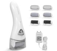 MYCARBON Rapeuse Pieds Pedicure Electrique Professionnel Rechargeable IPX6 Etanche Lime Ponceuse Callosité Corne Peau Morte Lumière LED Couvercle de Protection - BCM-1138