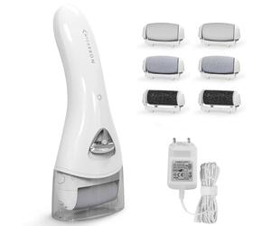 MYCARBON Rapeuse Pieds Pedicure Electrique Professionnel Rechargeable IPX6 Etanche Lime Ponceuse Callosité Corne Peau Morte Lumière LED Couvercle de Protection - BCM-1138