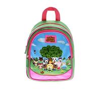 Mycartoleria.it ANIMAL CROSSING - Mini sac à dos pour fille avec bretelles rembourrées et réglables, compartiment et poche avant fermeture éclair - Sac à dos asile, 25 x 30 x 12 cm, vert, Taglia