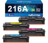 myCartridge 216A Toner Compatible pour HP Color LaserJet Pro MFP M183fw M182n Toner de Remplacement pour HP 216A (avec Puce)