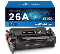 MYCARTRIDGE CF226A 1x Noir Compatible avec HP LaserJet M402DNE M426FDN | Remplacement du HP 26A 1x noir compatibles avec HP LaserJet des séries M402 et M426 pour les modèles 26A 26X CF226A CF226X