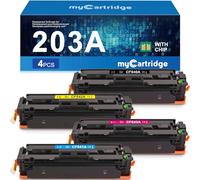 myCartridge Compatible pour HP 203A Toner pour HP 203x CF540A pour HP Color LaserJet Pro MFP M281fdw M254nw M254dw M281fdn M280nw (4 Pack avec Puce)