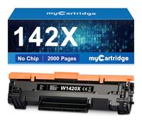 MYCARTRIDGE Lot de 142 toners W1420X compatibles avec HP 142A 142X pour HP Laserjet MFP M140WE M110WE Laserjet M110W M140W M139WE M139W pour toner W1420X W1420A (sans puce, 1 noir)