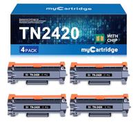myCartridge TN2420 Cartouche de Toner Compatible pour TN-2420 TN2420 TN-2410 pour HL-L2350DW DCP-L2530DW MFC-L2710DW MFC-L2710DW HL-L2375DW DCP-L2550DN HL-L2310D MFC-L2730DW MFC-L2750DW (4 Noir)