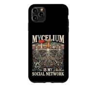 Mycelium is My Social Network Champignons de cueillette de Champignons Coque pour iPhone 11 Pro Max