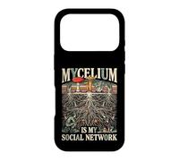 Mycelium is My Social Network Champignons de cueillette de Champignons Coque pour iPhone 17 Pro