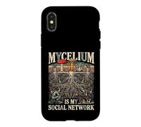Mycelium is My Social Network Champignons de cueillette de Champignons Coque pour iPhone X/XS