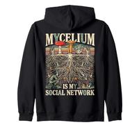 Mycelium is My Social Network Champignons de cueillette de Champignons Sweat à Capuche