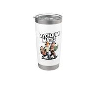 Mycélium Mates Identification de la chasse aux champignons sauvages Gobelet isotherme en acier inoxydable double paroi