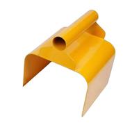 MYCENSE Truelle de bordure de paysage polyvalente pour bricolage - Outil de moulage de mortier - Outil à main - Outil de bavure - Truelle à bordure en béton - Bord droit jaune