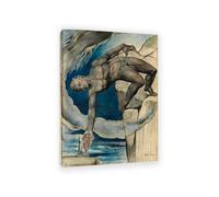 MYCGGDGH Antée déposant Dante et Virgile Tableau Canvas William Blake Impression sur Toile de Grande Taille Déco Maison Moderne pour Bureau ou Séjour Cadre Galerie 70x50cm(28x20in) Cadre