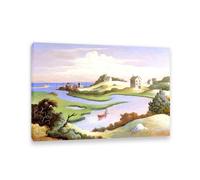 MYCGGDGH Célèbres Tableaux Thomas Hart Benton De la maison de ma mère Image sur toile Reproduction de Thomas Hart Benton pour décoration murale salon ou bureau 100x70cm(33x28in) Cadre intérieur