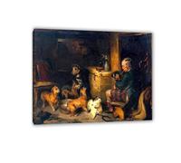 MYCGGDGH Edwin Landseer Impression sur toile Musique affiche Reproduction de peintures à l'huile Animaux Art mural pour la maison et le bureau65x50cm(26x19in) Avec cadre