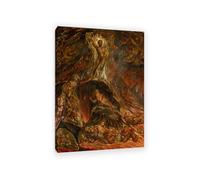 MYCGGDGH extrait du Paradis perdu de John Milton Tableau Canvas William Blake Impression sur Toile de Grande Taille Déco Maison Moderne pour Bureau ou Séjour Cadre Galerie 55x40cm(22x16in) Cadre