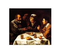 MYCGGDGH Impression sur Toile Peinture Reproductions de Tableau Célèbre Paysans à table Poster Peinture sur toile Diego Velázquez Décoration Murale pour Salon et Chambre 48x40cm(19x16in) Sans cadre