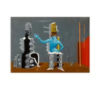 MYCGGDGH Le couple Max Ernst Image sur Toile SurréAlistes Tableaux de Peintres CéLèBres Affiche Tableaux Decoratifs Chambre Salon salle de bain galerie 55x40cm(22x16in) poster