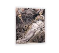 MYCGGDGH Le paradis du sommeil troublé du Christ Tableau Canvas William Blake Impression sur Toile de Grande Taille Déco Maison Moderne pour Bureau ou Séjour Cadre Galerie 50x40cm(20x16in) Cadre