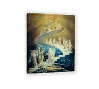 MYCGGDGH Le rêve de Jacob Tableau Canvas William Blake Impression sur Toile de Grande Taille Déco Maison Moderne pour Bureau ou Séjour Cadre Galerie 65x50cm(26x19in) Cadre