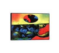 MYCGGDGH Max Ernst Image sur Toile Soudain II Tableaux de Peintres CéLèBres Affiche Max Ernst Impression sur Toile Tableaux Decoratifs Muraux Chambre Salon55x40cm(22x16in) Cadre noir