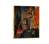 MYCGGDGH Max Ernst Impression sur Toile Tours Reproductions de Tableaux CéLèBres Max Ernst Poster Tableau Decoration Murale Salon Moderne Bureau50x40cm(20x16in) Cadre