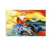MYCGGDGH Max Ernst Poster sur Toile Composition Art Mural CéLèBre Reproductions de Tableaux sur Toile SurréAlisme Poster pour la DéCoration Salon60x40cm(24x16in) poster