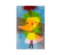 MYCGGDGH Paul Klee Impression sur toile Petit jardin fantôme poster Reproductions de Tableaux Célèbres Décoration murale pour salon et chambre 65x40cm(26x16in) Sans cadre