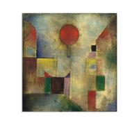 MYCGGDGH Paul Klee Tableau décoratif moderne Ballon rouge Reproduction sur toile paul klee poster Célèbre Peinture à l'huile pour Chambre Bureau Galerie 35x30cm(14x12in) Sans cadre