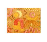 MYCGGDGH Paul Klee Tableau décoratif moderne Le jardin par temps chaud Reproduction sur toile paul klee poster Célèbre Peinture à l'huile pour Chambre Bureau Galerie 70x50cm(28x20in) Sans cadre