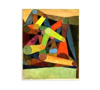 MYCGGDGH Paul Klee Tableau décoratif moderne Montagne ouverte Reproduction sur toile paul klee poster Célèbre Peinture à l'huile pour Chambre Bureau Galerie 105x80cm(41x31in) Sans cadre