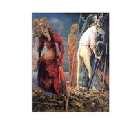 MYCGGDGH Reproductions de Tableaux CéLèBres Max Ernst Poster,L'antipape,Image sur Toile Classique Tableau D'Art Mural en Toile DéCor 100x70cm(33x28in) Sans cadre