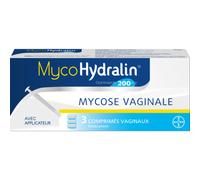 MycoHydralin 200mg Mycose Vaginale 3 Comprimés Vaginaux