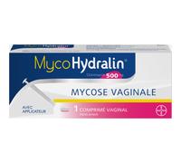 MycoHydralin 500mg Clotrimaz. 1 Comprimé Vaginal Avec Applicateur