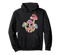 Mycologie Champignon Amoureux des Champignons colorés Japandi Art Sweat à Capuche