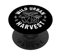 Mycologie de la cueillette de Champignons Sauvages urbains PopSockets PopGrip Adhésif