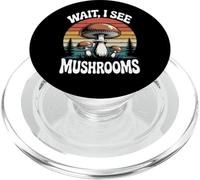 Mycologue de Recherche de Champignons Attendez, Je Vois des Champignons PopSockets PopGrip pour MagSafe