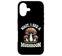 Mycologue de Recherche de Champignons Attendez, Je Vois Un Champignon Coque pour iPhone 17