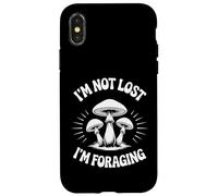 Mycologue de Recherche de Champignons Je ne suis Pas Perdu, Je Recherche de Nourriture Coque pour iPhone X/XS